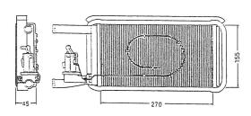 Nrf 58044 - HEAT EXCHANGER, INTERIOR HEATING IV