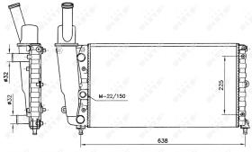 Nrf 58056 - RADIADOR ALU BRAZED FIAT PUNTO 93-