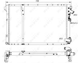 Nrf 58060 - RADIADOR ALU BRAZED RENAULT ESPACE