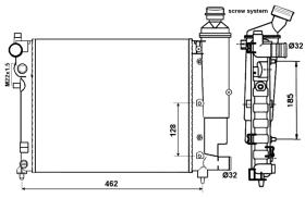  58067 - RADIADOR ALU MECHAN CITROEN SAXO 96