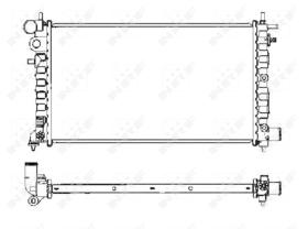 Nrf 58068 - RADIADOR ALU BRAZED PEUGEOT 106 94-