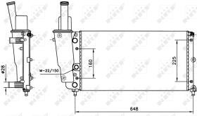Nrf 58072 - RADIADOR ALU MECHAN FIAT PALIO 96-