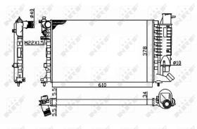Nrf 58092 - RADIADOR ALU MECHAN CITROEN ZX 91-