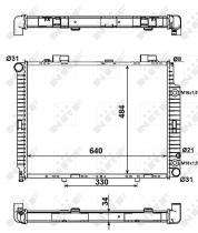 Nrf 58100 - RADIADOR ALU BRAZED MERCEDES E200 9