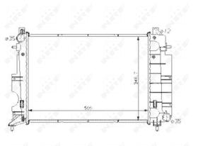 Nrf 58108 - RADIADOR ALU BRAZED SAAB 900 93-
