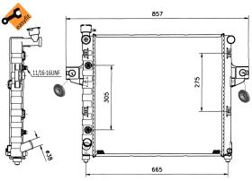 Nrf 58112 - RADIADOR ALU BRAZED JEEP (CHRYSLER)