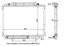 Nrf 58131A - RADIADORES TURISMOS MERCEDES 380 80