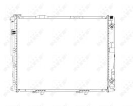 Nrf 58156 - RADIADOR ALU BRAZED MERCEDES E300 9