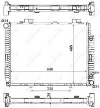 Nrf 58159 - RADIADOR ALU BRAZED MERCEDES E200 9