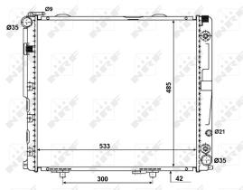 Nrf 58164 - RADIADOR ALU BRAZED MERCEDES E250 9