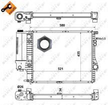 Nrf 58165 - RADIADOR ALU BRAZED BMW 5-SERIES E3