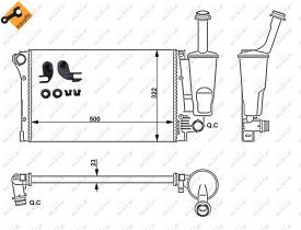 Nrf 58170 - RADIADOR ALU MECHAN FIAT PANDA 03-