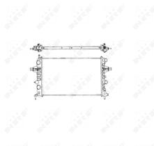 Nrf 58176 - RADIADOR ALU BRAZED OPEL VAUXHALL A