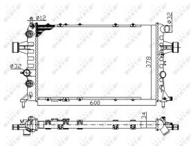 Nrf 58178A - RADIADOR ALU MECHAN OPEL VAUXHALL A