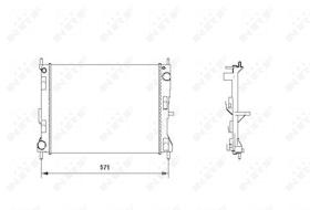 Nrf 58188 - RADIADOR ALU MECHAN NISSAN MICRA 03