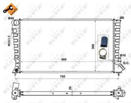 Nrf 58189 - RADIADOR ALU BRAZED CITROEN BERLING