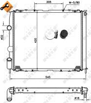  58194 - RADIADOR ALU BRAZED RENAULT CLIO 98