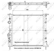 Nrf 58196 - RADIADOR ALU MECHAN RENAULT CLIO 98