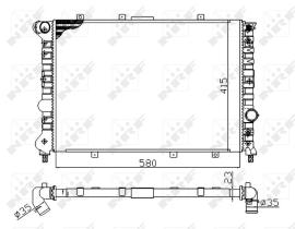Nrf 58202A - RADIADOR ALU MECHAN ALFA ROMEO 156
