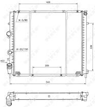 Nrf 58209 - RADIADOR ALU BRAZED RENAULT KANGOO