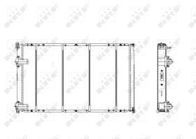 Nrf 58214 - RADIADOR CU OPEL VAUXHALL MOVANO 98