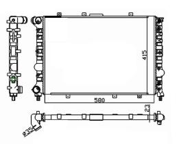 Nrf 58215 - RADIADOR ALU MECHAN ALFA ROMEO 156