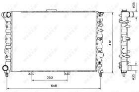 Nrf 58216 - RADIADOR ALU MECHAN ALFA ROMEO 156