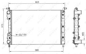 Nrf 58221 - RADIADOR ALU MECHAN FIAT PALIO 96-