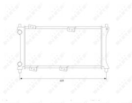 Nrf 58225 - RADIADOR ALU MECHAN FIAT PANDA 95-