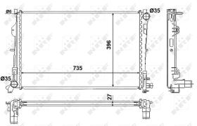  58230 - RADIADOR ALU BRAZED CHRYSLER (USA)