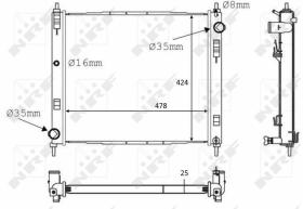 Nrf 58231 - RADIADOR ALU BRAZED NISSAN JUKE 1.5