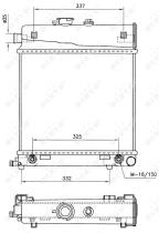 Nrf 58232 - RADIADOR ALU BRAZED MERCEDES C180 9