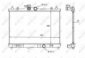  58236 - RADIADOR ALU BRAZED NISSAN JUKE 1.6