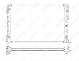 Nrf 58242 - RADIADOR ALU BRAZED RENAULT ESPACE