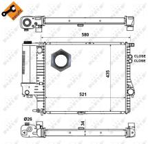 Nrf 58247 - RADIADOR ALU BRAZED BMW 5-SERIES E3