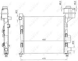 Nrf 58252 - RADIADOR ALU MECHAN MERCEDES A140 9
