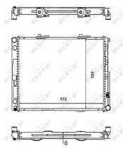 Nrf 58253 - RADIADOR ALU BRAZED MERCEDES 300 85