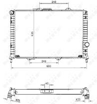 Nrf 58254 - RADIADOR ALU BRAZED LANCIA LYBRA 99