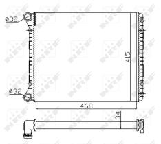 Nrf 58258A - RADIADOR ALU MECHAN AUDI A2 00-