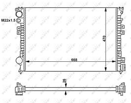 Nrf 58262 - RADIADOR ALU MECHAN CITROEN JUMPY 9