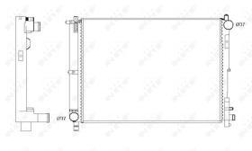 Nrf 58263A - RADIADOR ALU MECHAN CHRYSLER (USA)