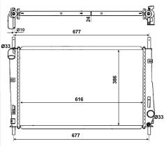 Nrf 58272 - RADIADOR ALU BRAZED FORD MONDEO 00-