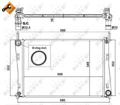 Nrf 58274 - RADIADOR ALU BRAZED FORD FIESTA 02-