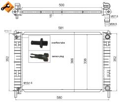 Nrf 58276 - RADIADOR ALU BRAZED FORD FIESTA 01-