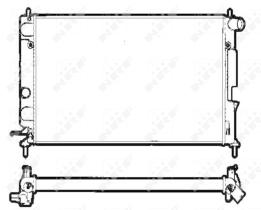 Nrf 58290 - RADIADOR ALU BRAZED OPEL VAUXHALL V