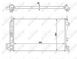 Nrf 58294 - RADIADOR ALU BRAZED FIAT CROMA 05-