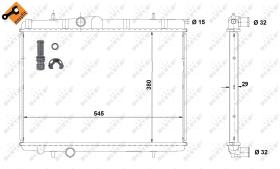  58301 - RADIADOR ALU BRAZED PEUGEOT 206 2.0