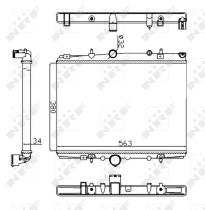 Nrf 58303A - RADIADOR ALU MECHAN CITROEN C5 00-