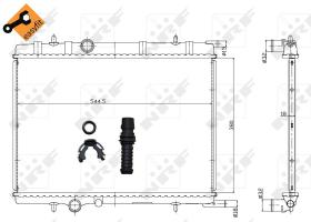 Nrf 58304 - RADIADOR ALU BRAZED CITROEN BERLING