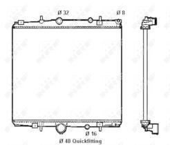  58313 - RADIADOR ALU MECHAN CITROEN C8 02-